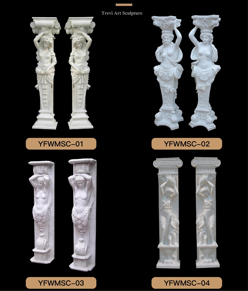 more marble statue column