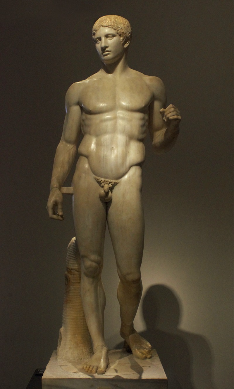 a well preserved roman period copy of the doryphoros of polykleitos