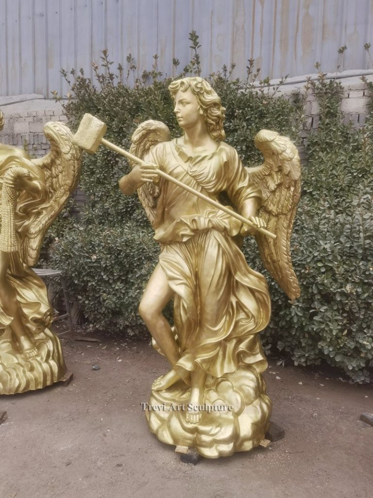 bronze angel sculpture