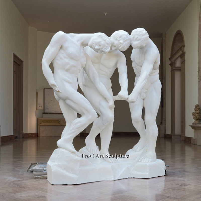 marble the three shades sculpture replica