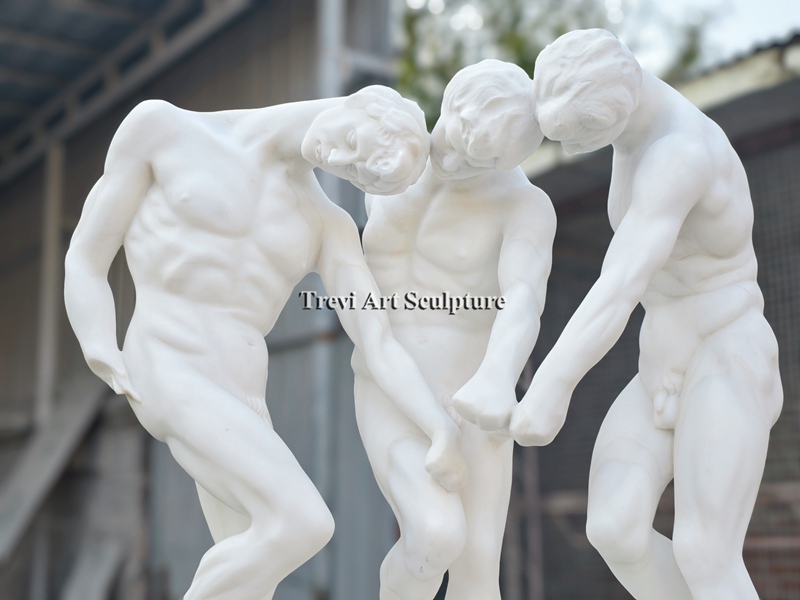 rodin marble the three shades sculpture