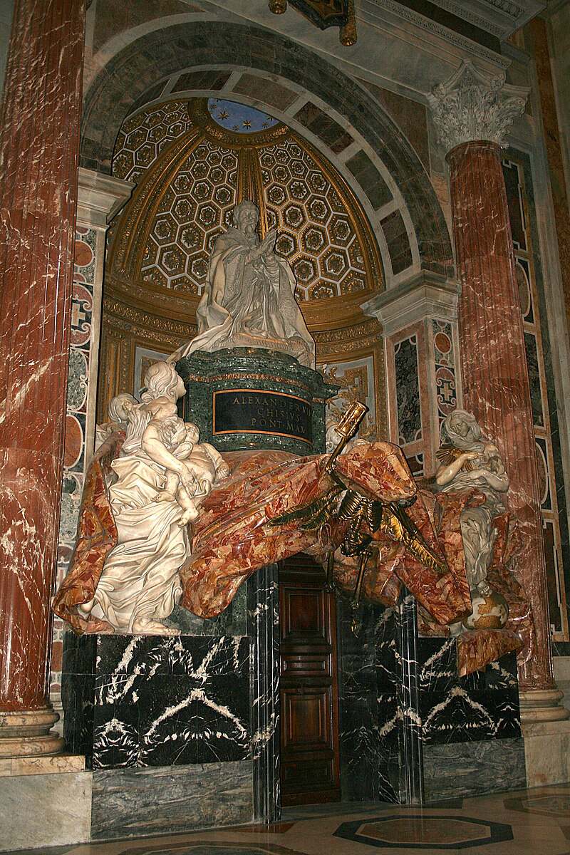 the tomb of pope alexander vii