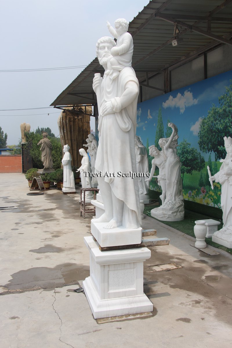 white saint christopher statue for sale