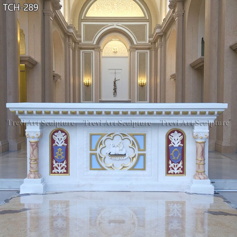catholic gilded marble altar