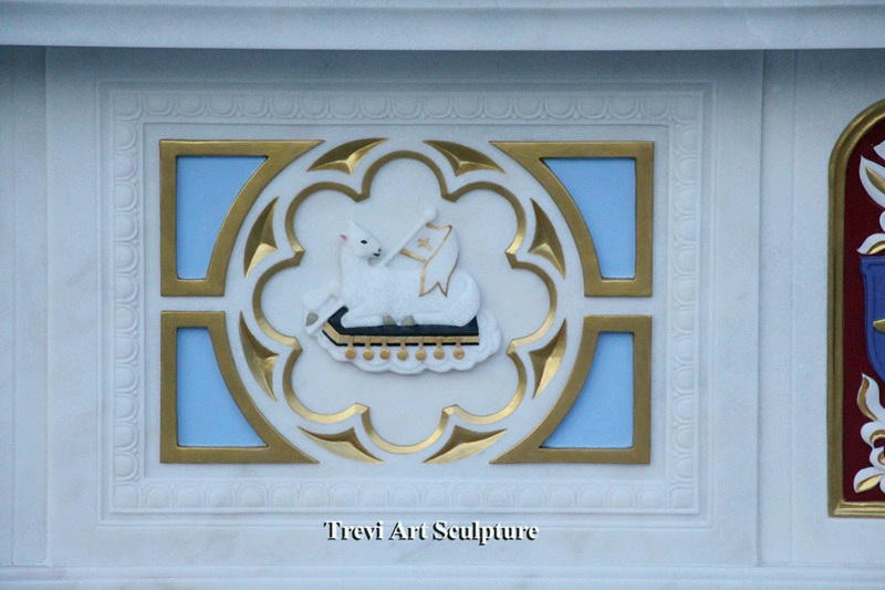 catholic gilded marble altar table for sale