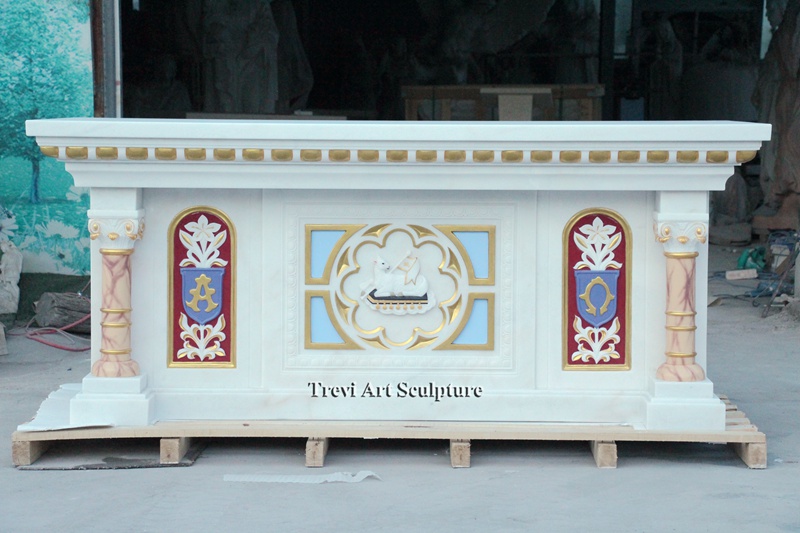 catholic gilded marble altar trevi