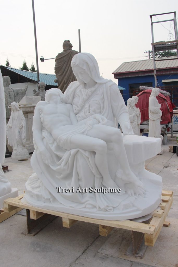 marble pieta statue