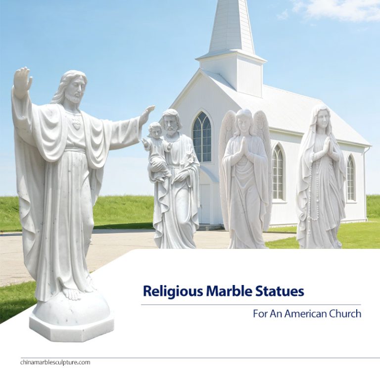 marble religious statue for church
