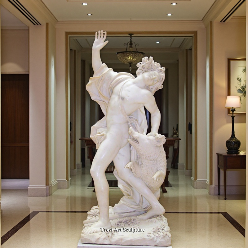 the death of adonis sculpture marble art