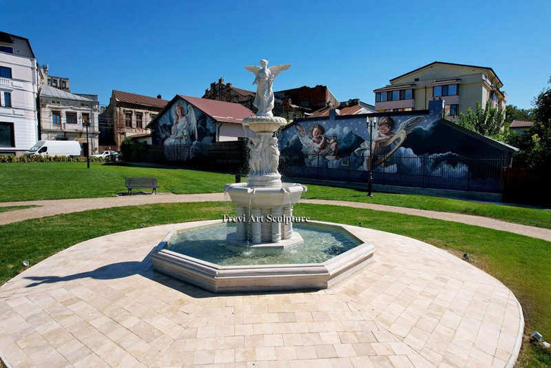 large angel fountain for driveway