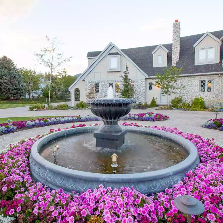 large marble fountain for driveway