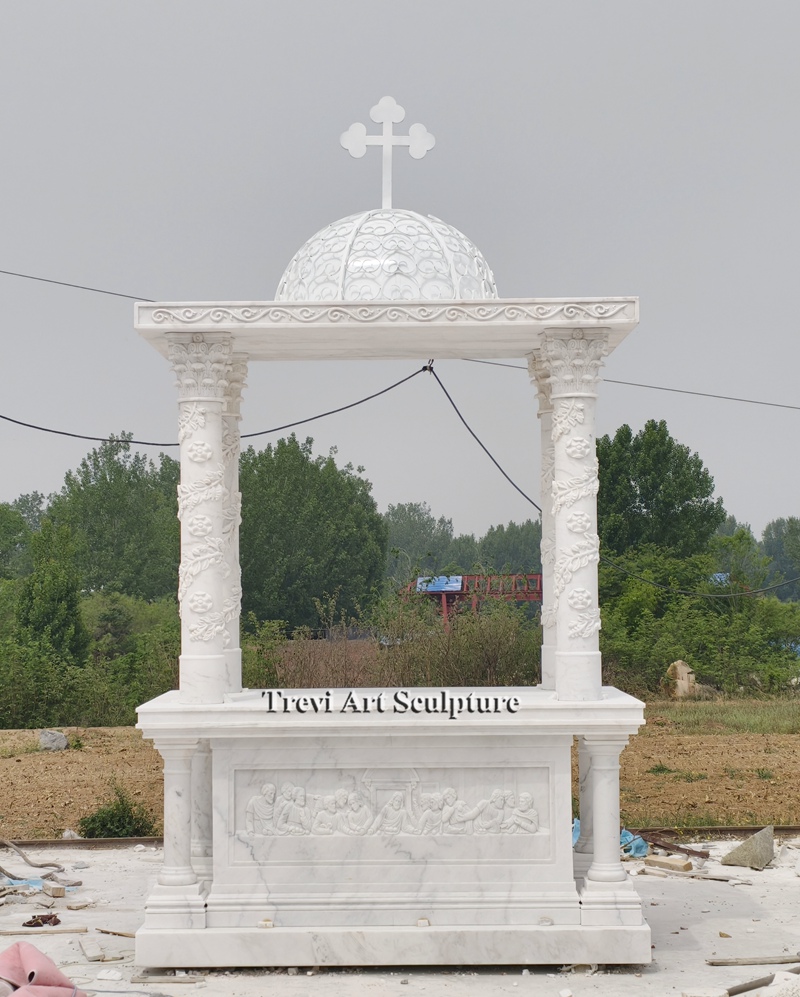 white marble high altar catholic
