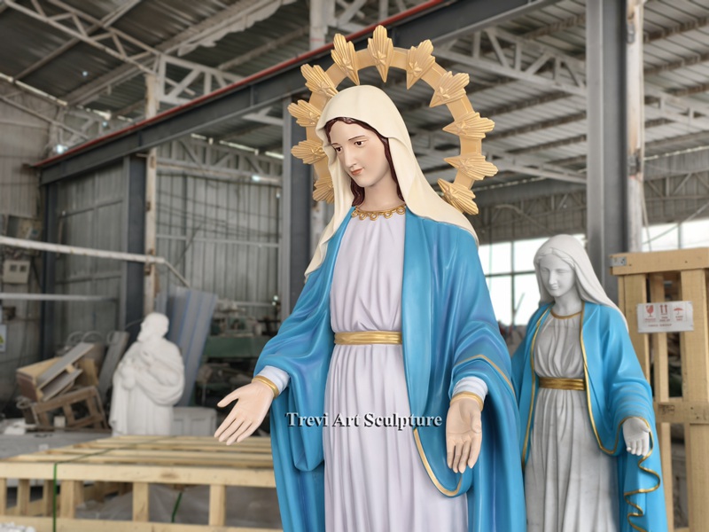 life size painted mary statue