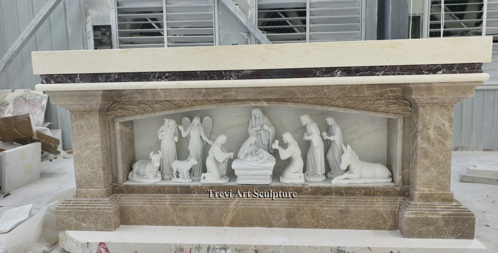 nativity scene altar