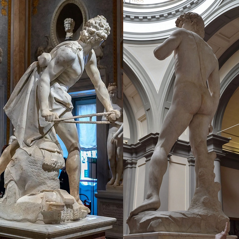 the battle of the davids michelangelo vs. bernini