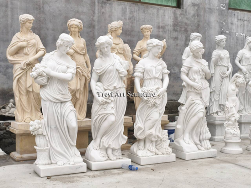 four seasons marble statues