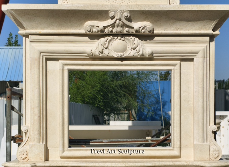 luxury high ceiling double mantel marble fireplace for sale