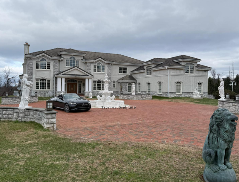 luxury marble courtyard project