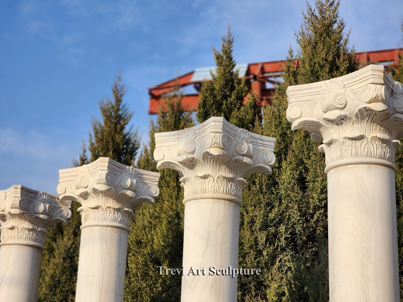 marble columns details