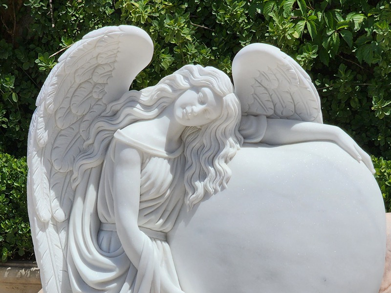 angel headstone details