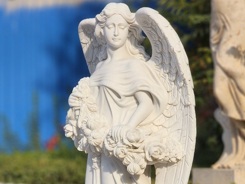 marble angel details