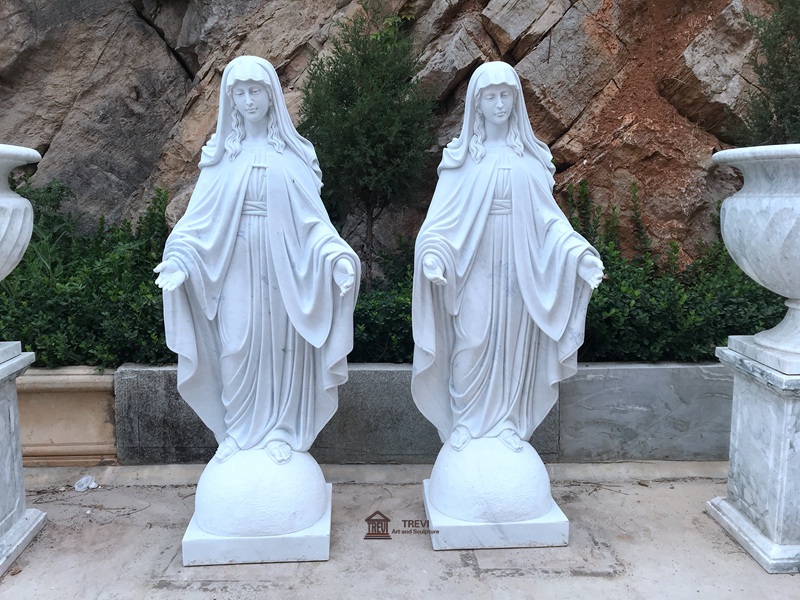 marble mary statues