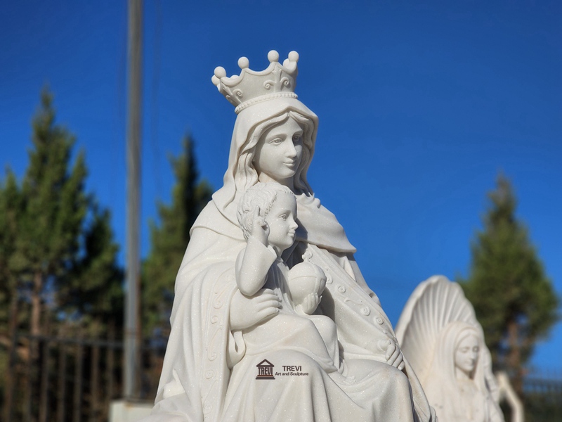 mary and baby statue