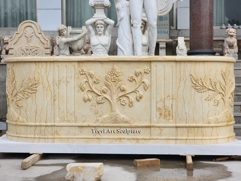 outdoor hand carved marble bar counter