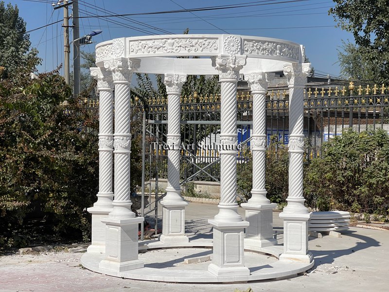 white marble gazebo