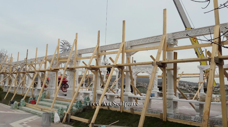 large white marble garden pergola feedback
