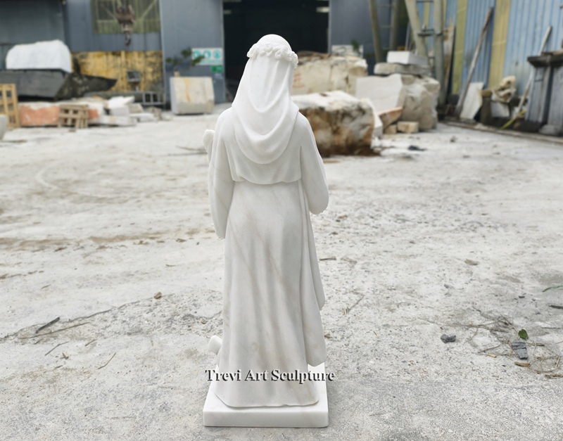 marble st. philomena garden statue for sale