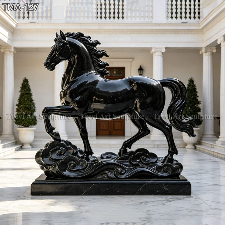 Horse Statue Water Fountain - Marble Statue Fountain - Trevi Art