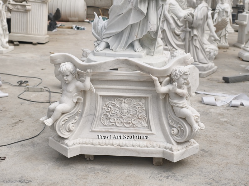 marble st paul statue base