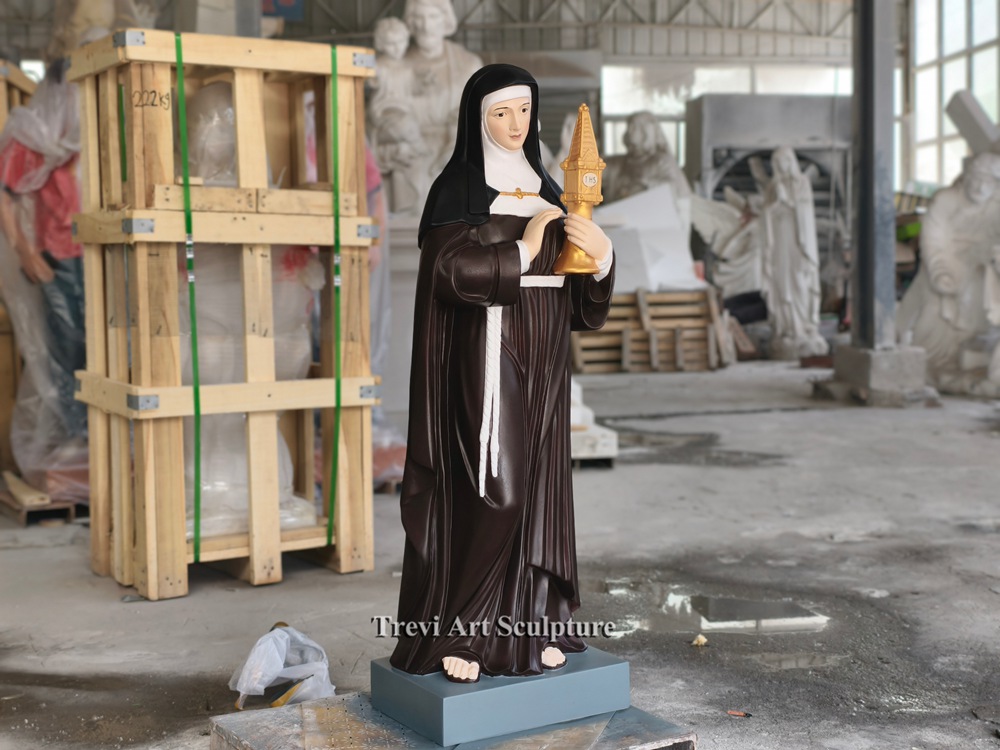 6 feet saint clare of assisi statue for sale