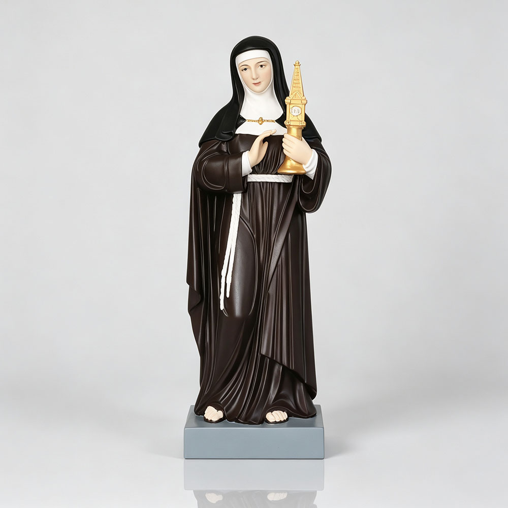 6 feet saint clare of assisi statue
