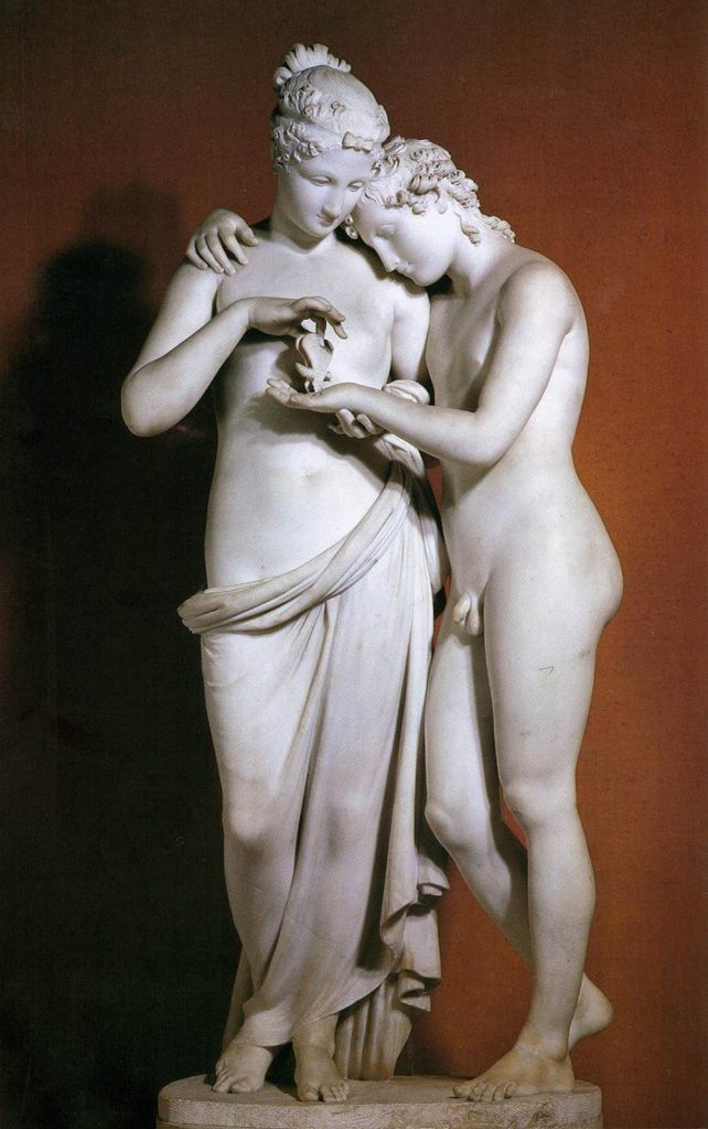 cupid and psyche (1800) by antonio canova