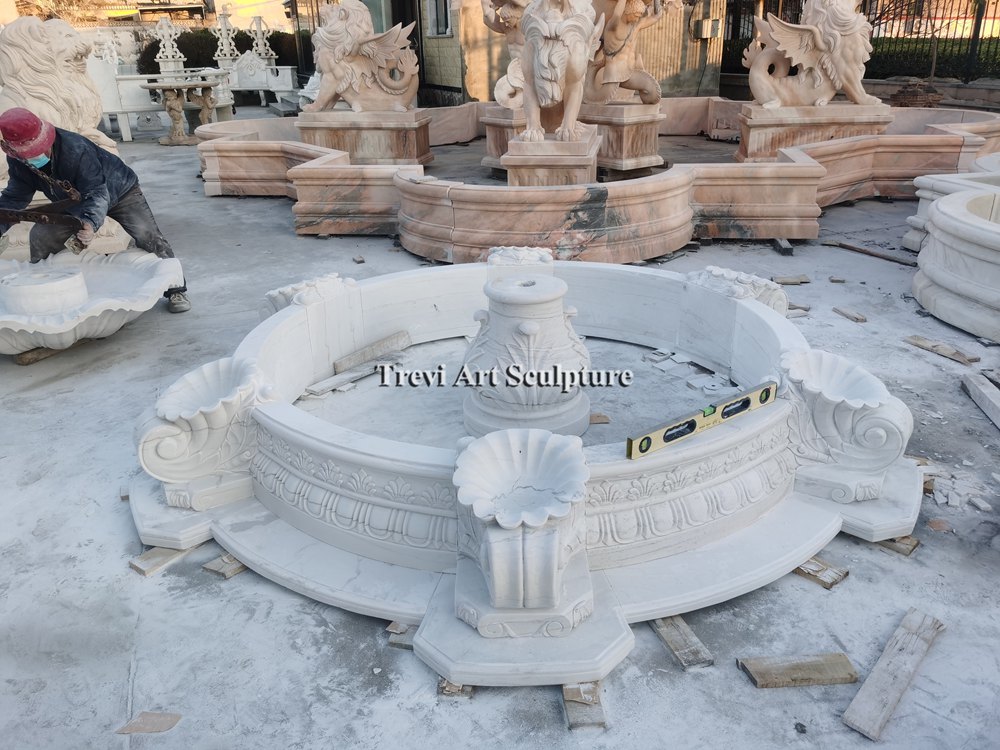 stack the marble fountain pedestal