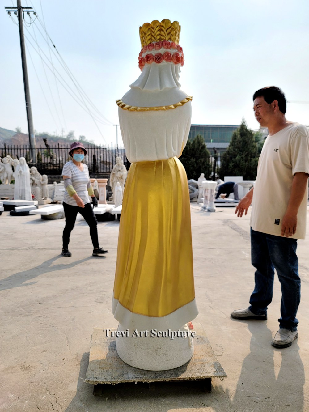 religious our lady of la salette statue