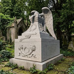 cemetery angel statue