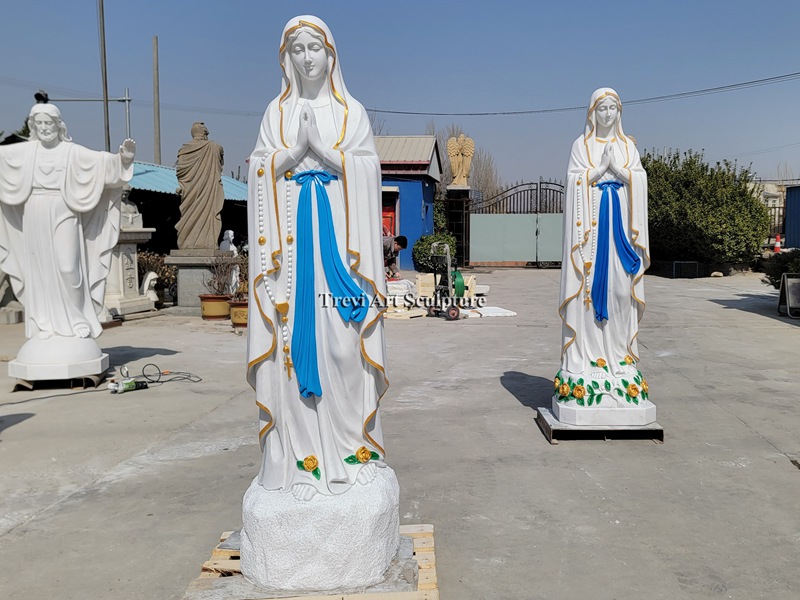 Our Lady of Lourdes marble statue