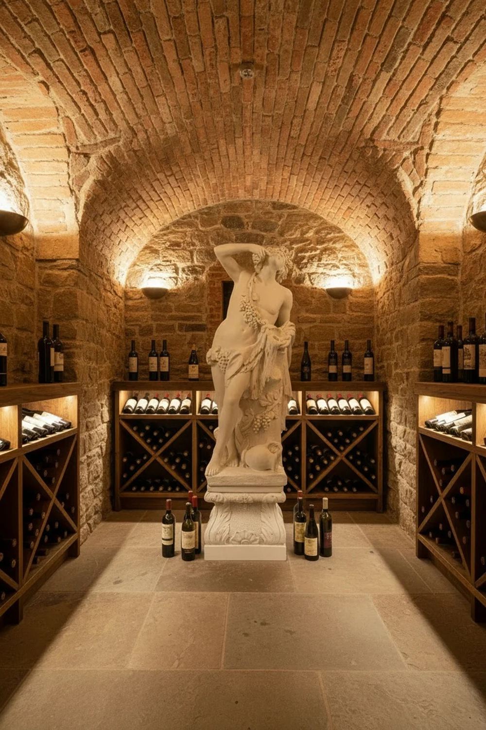 bacchus statue for winery