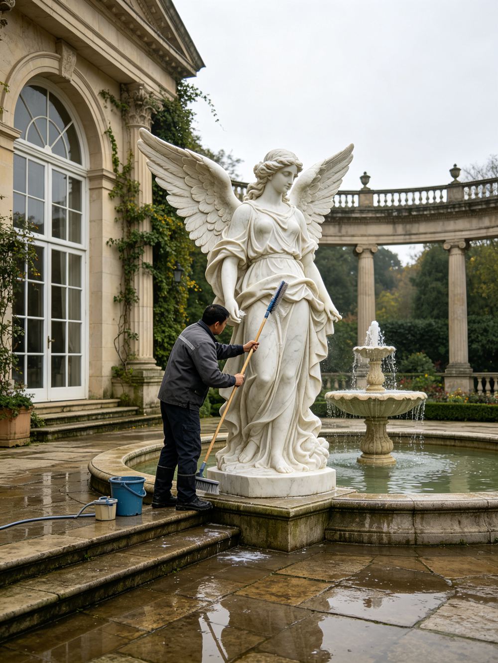 maintenance of marble figurative sculptures