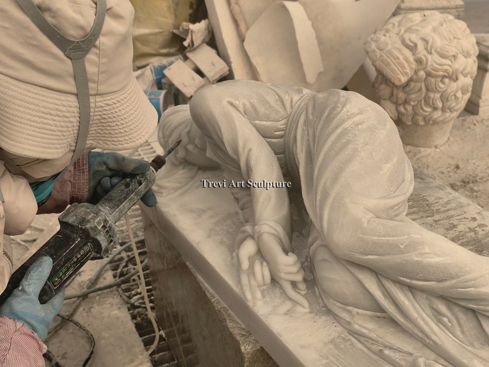 marble saint cecilia statue process