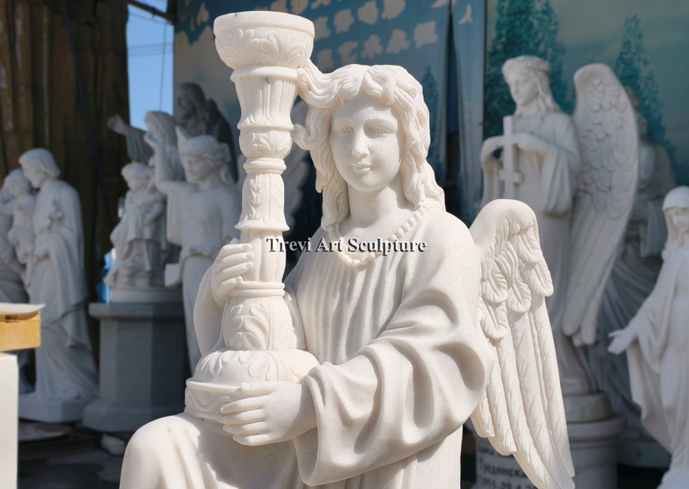 michelangelo kneeling angel details