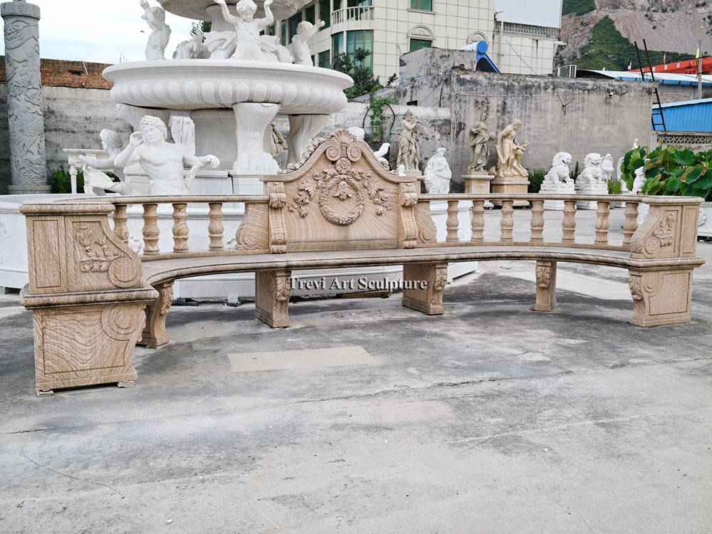 floral balustrade bench for sale