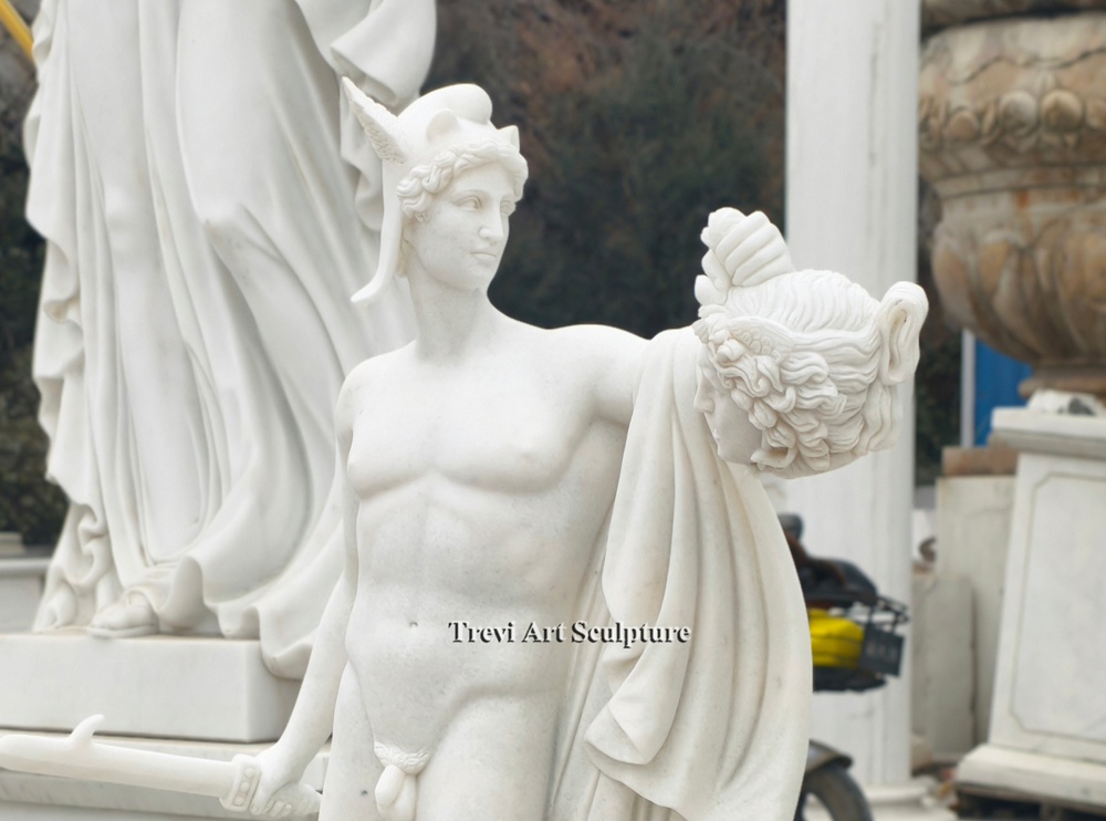 5 feet perseus and medusa statue details