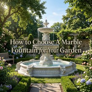how to choose a marble fountain for your garden
