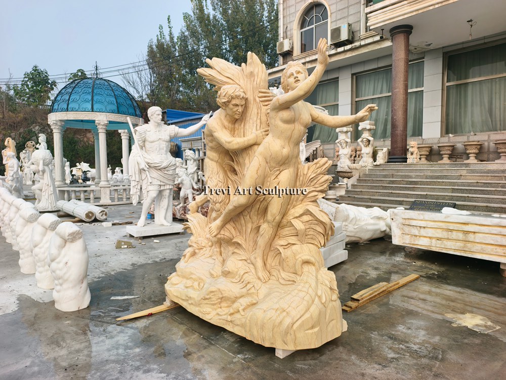 pan poursuivant syrinx statue