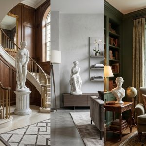marble figure statue placement