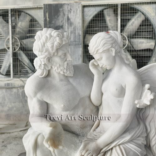 pan comforting psyche marble statue process